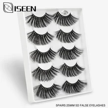 5 пар 25 мм 5D накладные Искусственные ресницы длинный макияж искусственная норковая ресницы, наращивание ресниц норковые ресницы Красота Макияж