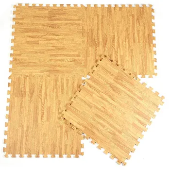 

10pcs Baby EVA Mat Wood Grain Ground Foam Carpet Split Joint Puzzle For Kids