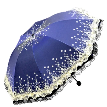 

Hot Sale Sweet Flowers Women Umbrella Classic Vintage Ladies Umbrellas Sun Parasol Luxury Female Lace Floral Guarda Chuva US096