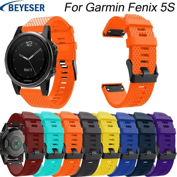 

20MM silicone replacement watchband for Garmin Fenix 5/5x smart sport watch strap easy fit Quick release fenix 5/5x wrist belt