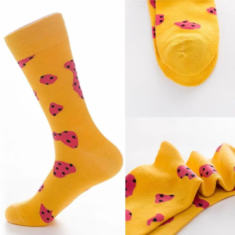 Mens Funny Socks Harajuku Cartoon Animal Puppy Dog Deer Casual Cotton Socks For Christmas Gift Creative Unisex Men Socks