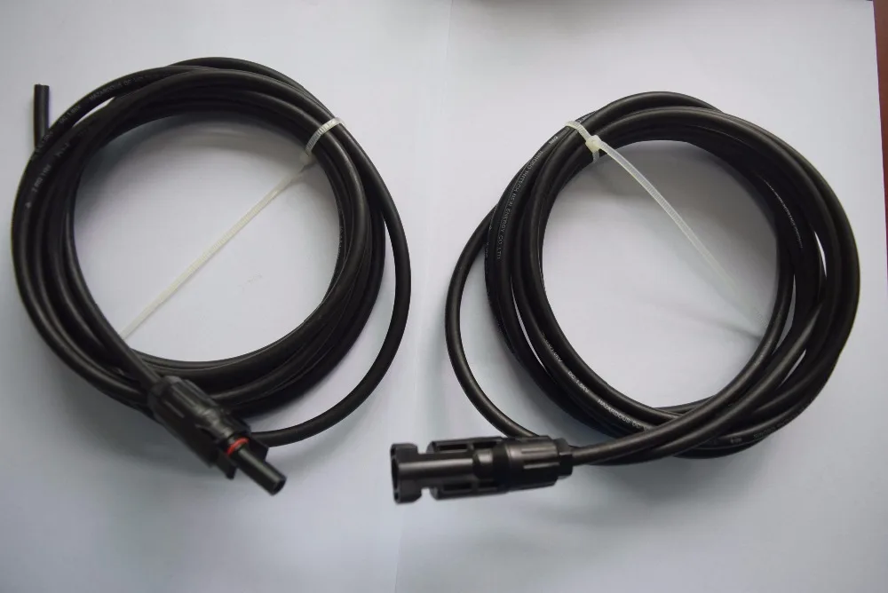 Solarparts 1sets 3M 6M male female MC4 connector Solar Cable for RV