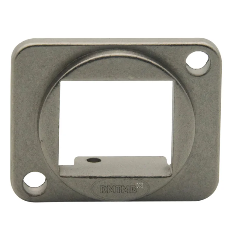 

D type metal face plate with 1 keystone port and silver color