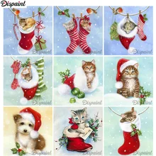 Полный алмаз "рождественские животные" DIY 5D алмазная вышивка крестиком домашний Декор Картина Стразы ручной работы A14453