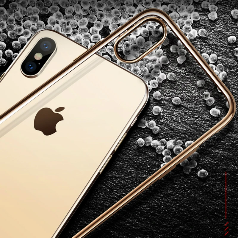 Роскошный чехол для iPhone 11 Pro Max XS MAX XR X 8 Plus 6 6S 7 Plus, ультратонкий прозрачный резиновый чехол из ТПУ