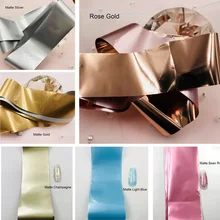 Матовая Фольга для ногтей переводная звездное небо 4*100 см розовые, золотые, серебряные, синие наклейки для дизайна ногтей и Переводные картинки для украшения ногтей своими руками