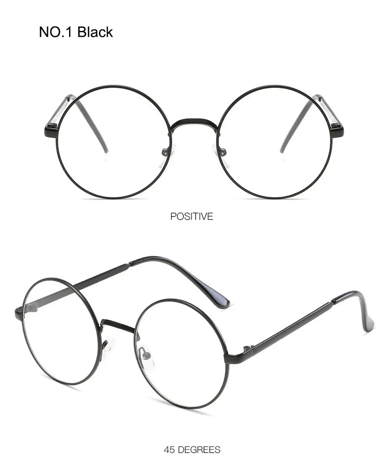 Милые круглые простые очки LIKEU'S, оправа для мужчин и женщин, унисекс, модные повседневные прозрачные металлические оптические очки, аксессуары