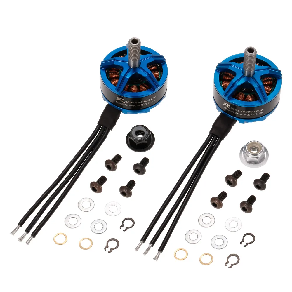 

4PCS Sunnysky R2205 2300KV 2500KV Brushless Motor 2CW 2CCW KV2300 KV2500 Kit Motor for FPV Racing Quadcopter Drone Multicopter