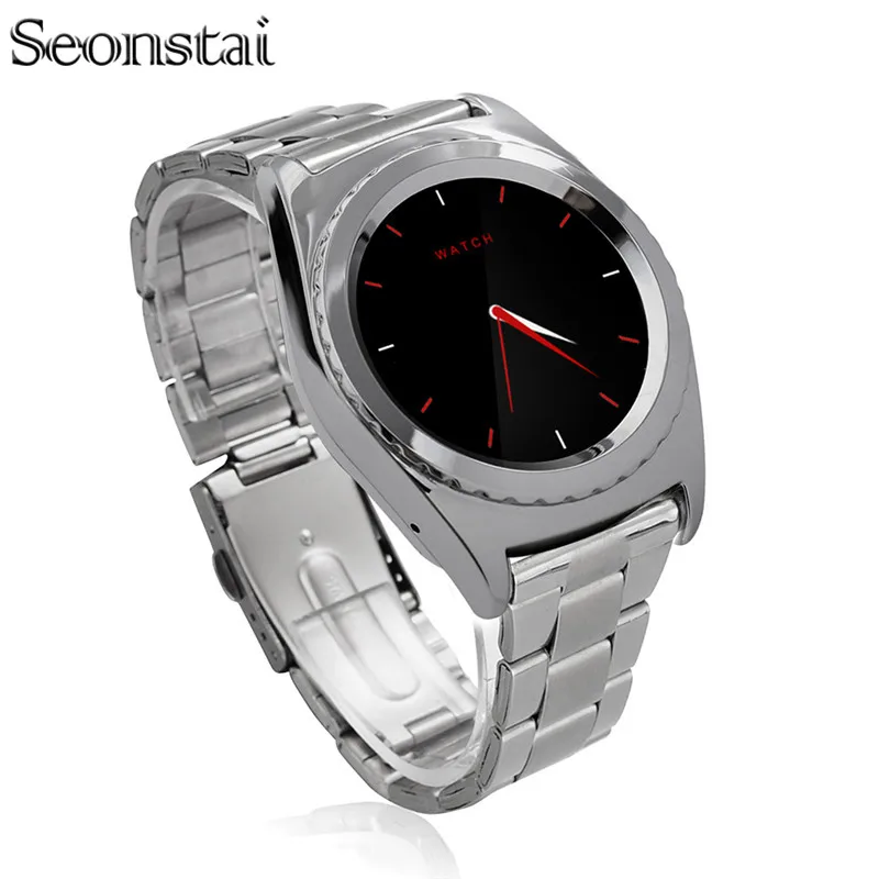 2016 New NO 1 G4 MTK6261A 1 2 Inch Round IPS Screen font b Smart b