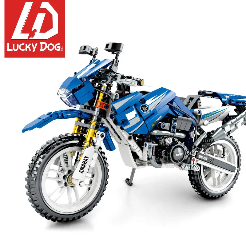 799 PCS Technic block Motorcycle Model Building Bricks Sets Compatible With LegoINGly vehicle Toys for Children Gift