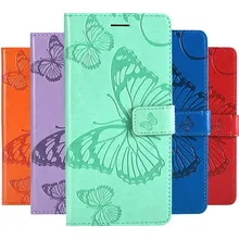 Кожаный чехол с бабочкой флип чехол для Honor 7A 7C Pro 8C 8X 6A 6X7X10 P Smart для huawei P20 P10 P8 P9 9 Lite Mini Коврики 10 20 Lite
