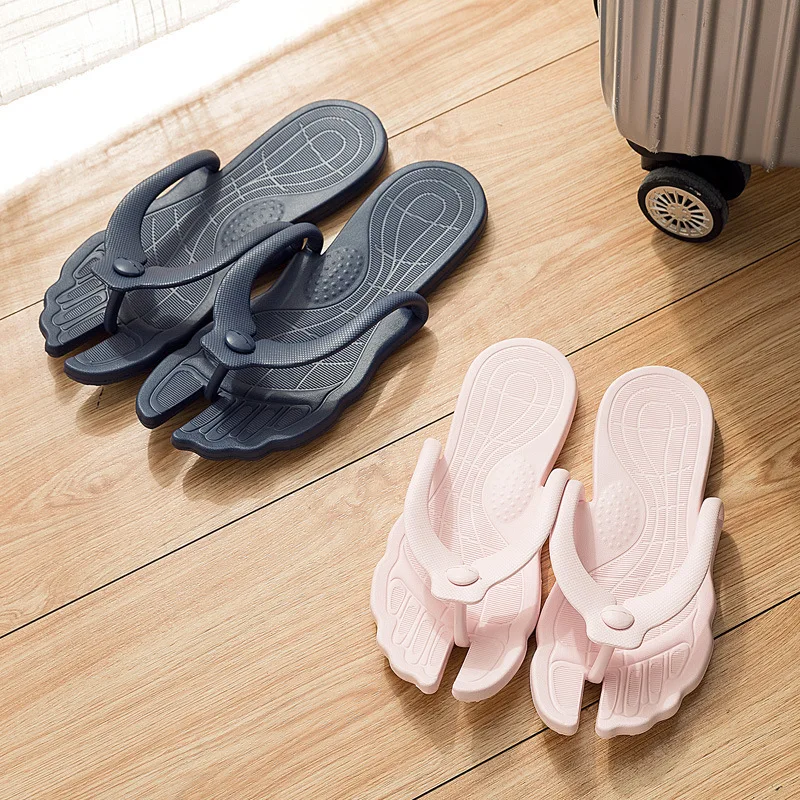 Plastic rubber plastic flip flops, inside and outside anti slip beach
