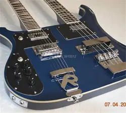 Высокое качество 6 струн гитары и 4 струны Струны для бас-гитары Синий Рик двойной средства ухода за кожей Шеи левой электрогитары