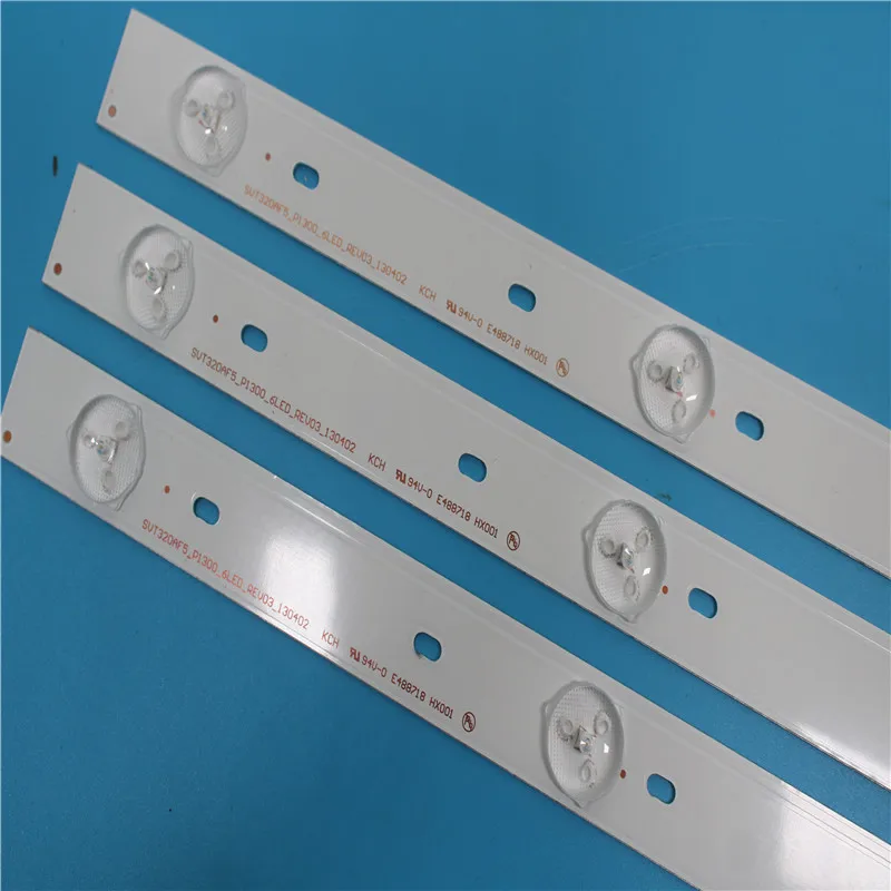ŰƮ 3 PCS 6LEDs 627mm LED Ʈ Ʈ ù 32 TV SVT320AF5 32P1300 32P1400 32P1400VT 32P1400VE 32P1400D 32P2400VT