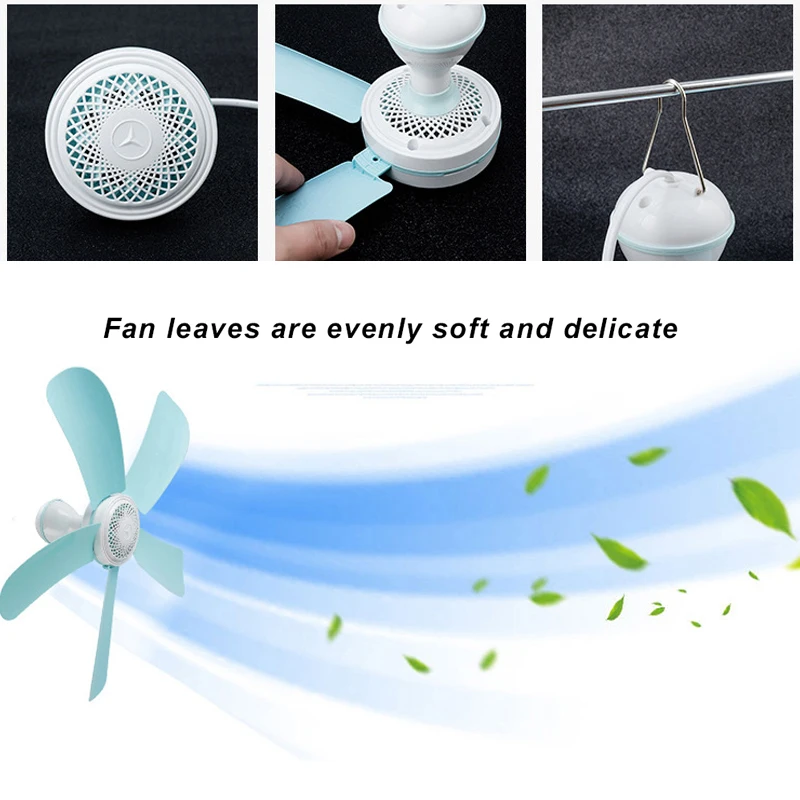 

2019 Drop Shpping 220V 5 Blades Mini Fans Ceiling Fan Portable Bed Mute Summer Home Energy-Saving for Dormitory