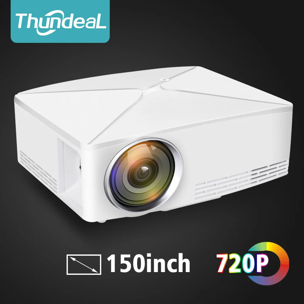 

ThundeaL Mini Projector C80 UP 1280x720 Resolution Android WIFI Proyector LED 3D Portable HD Beamer Home Cinema Optional C80up