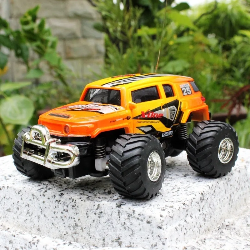 Baja R/C мини автомобиль быстрый контроль скорость гоночный игрушечный автомобиль джип большое колесо моделирование оболочки Быстрая зарядка с помощью пульта дистанционного управления - Цвет: Оранжевый