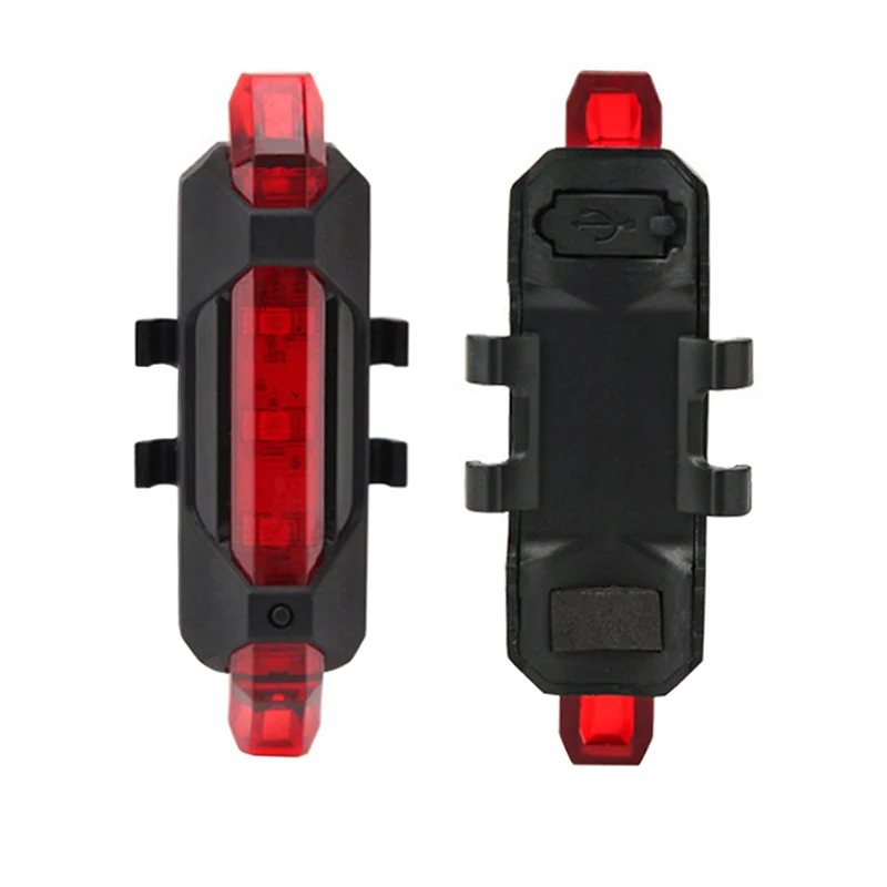 

Waterproof USB Rechargeable Bicycle Tail Light 4 Modes Back Bike Flashing Safety Warning Lamp Bicycle Rear Light