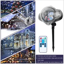 Рождественский лазерный проектор в виде снежинки, уличный светодиодный, водонепроницаемый, диско-сценический светильник, домашний сад, Рождественский, Свадебный светильник, украшение в помещении