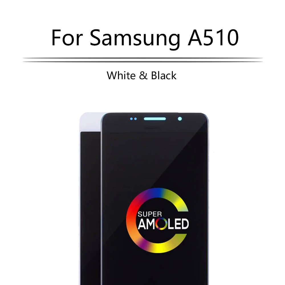 Супер AMOLED 5," тест для Samsung Galaxy A5 A510 A510F A510M ЖК сенсорный экран дигитайзер Замена дисплея сборка