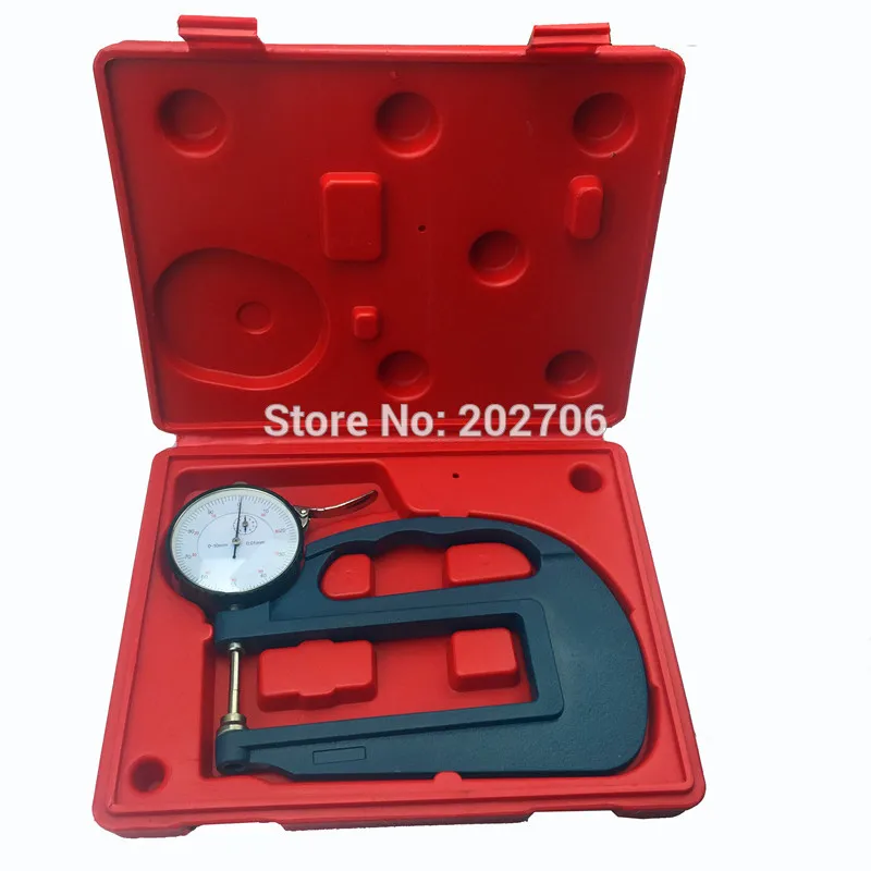 0 10mmx120mm Dial Thickness Gauge 10mm thickness meter with 120mm