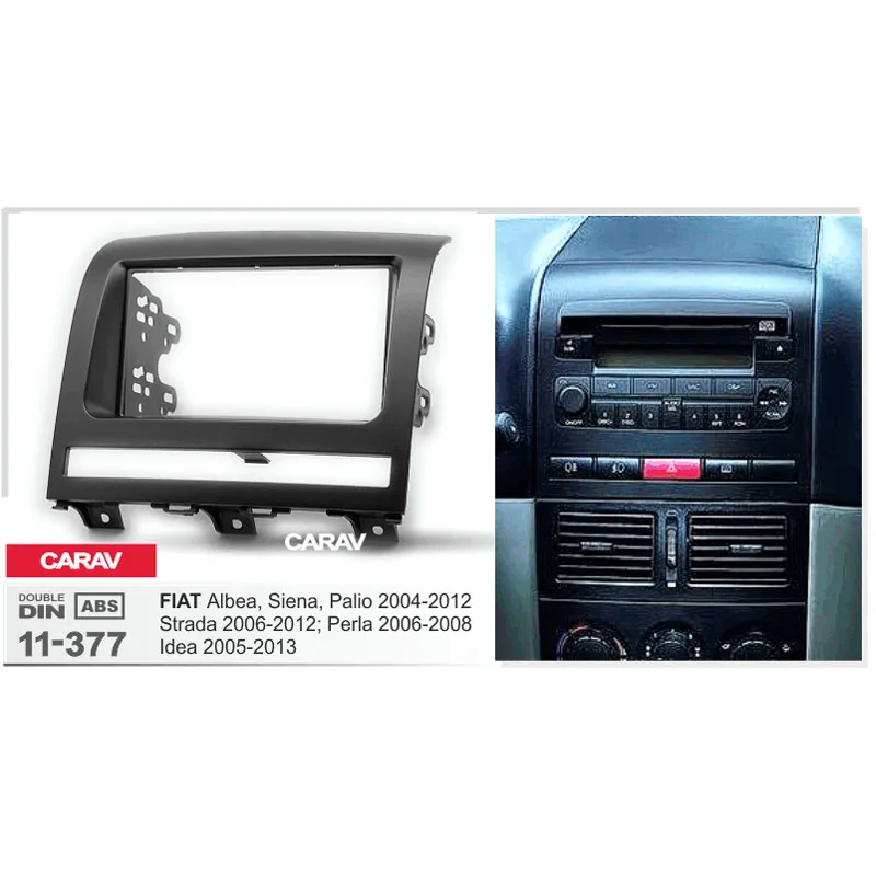 

Double Din Fascia For FIAT Albea Siena Palio Perla Idea Radio DVD Stereo Panel Dash Mounting Installation Trim CARAV 11-377
