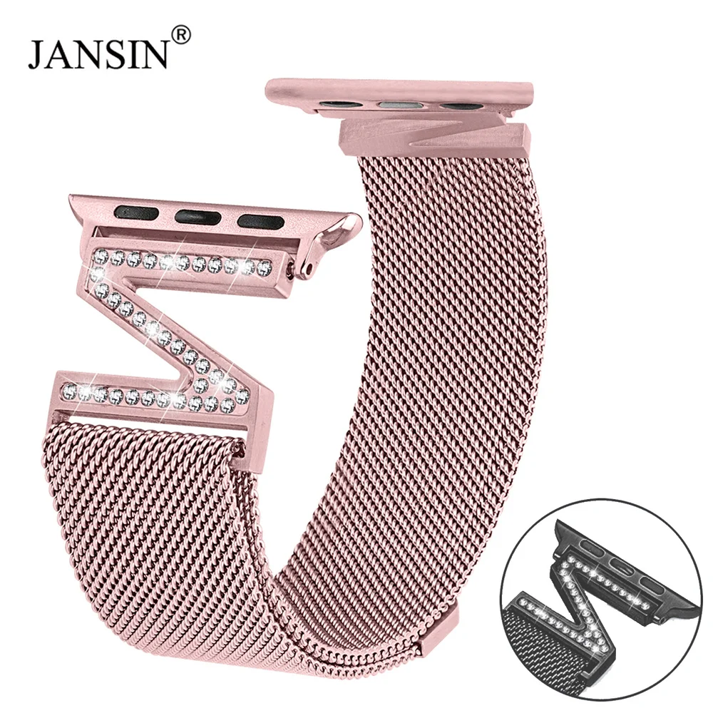 

Milanese Loop Diamond Strap For Apple Watch Band 42mm 38mm Series 5 4 3 2 1 Link Bracelet Band For iWatch Series 4 40mm 44mm