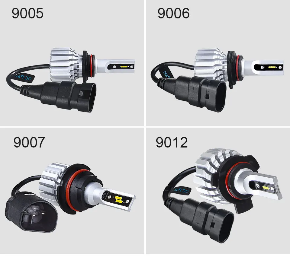 Foxcnsun LED H4 Car Bulbs 6500K Auto H7 LED Headlight Fan-less Head Lamp SUV 50W CSP Chips H11 9005 9006 led H3 H1 Bulbs H15 H8 (15)