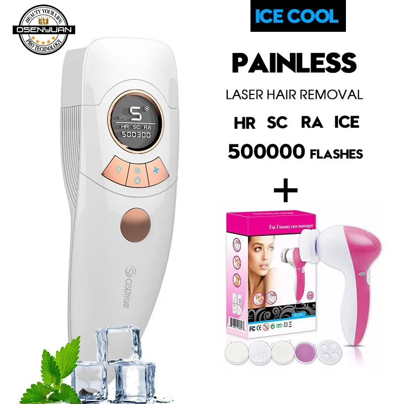  IPL Laser Epilator Ice Feel Cool Experience Safe Painless Automatic Flash Portable Electric Hair Re