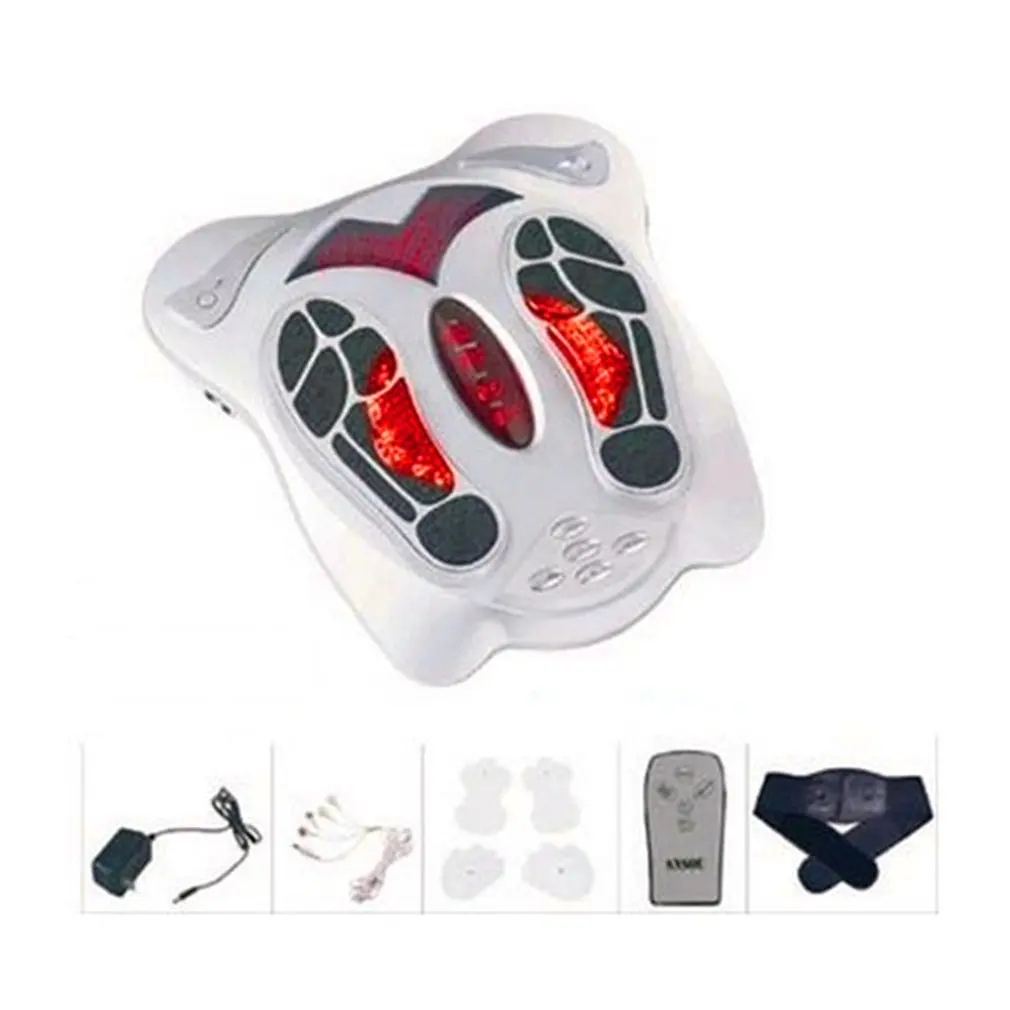 Electric Foot Feet Massager Infrared heat low Frequency stimulation blood circulation Reflexology Slimming Belt Pad Care