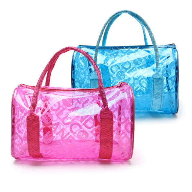 Women Swimming Bag Waterproof Handbags Transparent PVC Plastic Pool