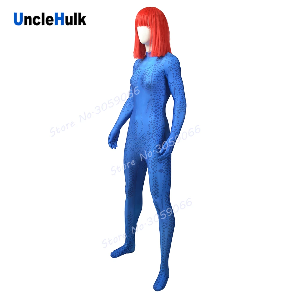 X-men Mystique Raven Darkholme Косплей лайкра костюм из спандекса | UncleHulk