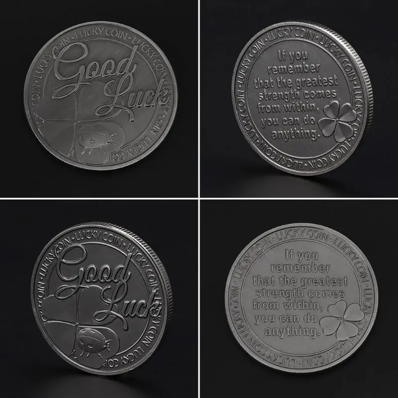 

Good Luck Commemorative Coin Souvenir Challenge Collectible Coins Collection Art Craft Gifts