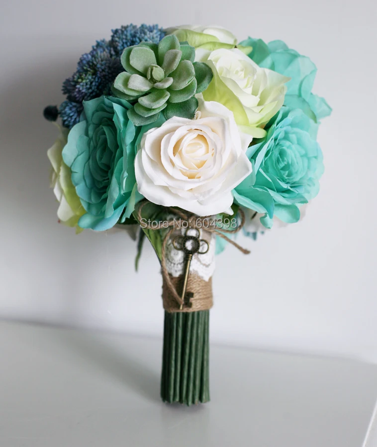 mint green bouquet