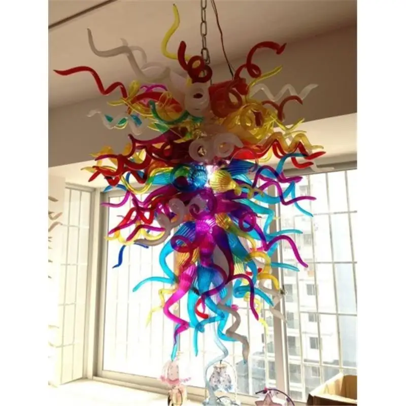 

Modern Luxury Hotel Hall Decorations Vintage Led Light Dale Chihully Hand Blown Glass Art Chandelier Light