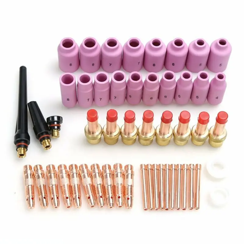 

TIG Gas Lens Collet Body Consumables Kit For WP 17 18 26 TIG Welding Torch, PK51