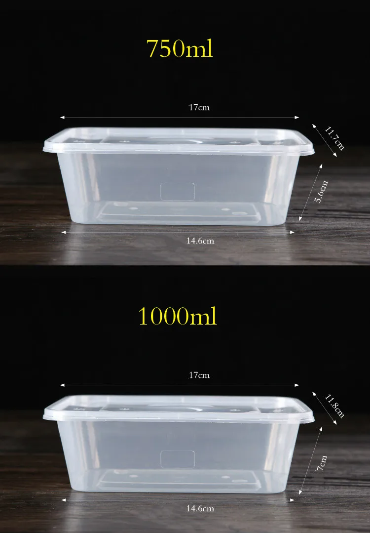 Microwavable контейнеры для готовки еды с крышками ясные 10paks