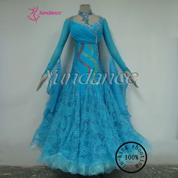 

New Light Blue Generous Flamenco Waltz Tango Dancing Dresses 2017 B-12755