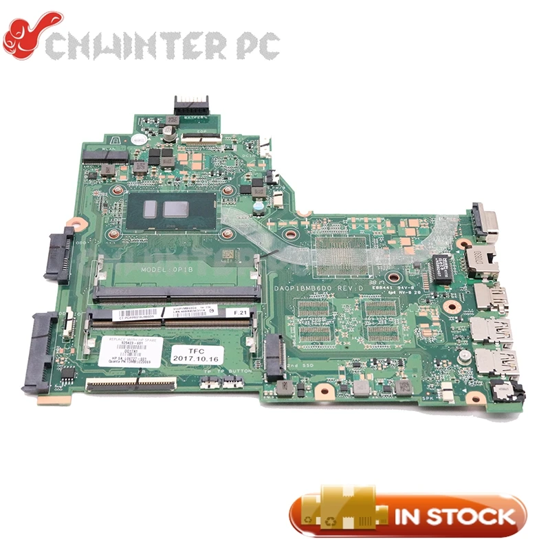 Материнская плата NOKOTION для ноутбука HP 240 G6 14 bs SR2UW i3 6006U CPU 925423 601 001