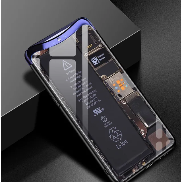 For oppo Find X case tempered glass back cover For oppo
