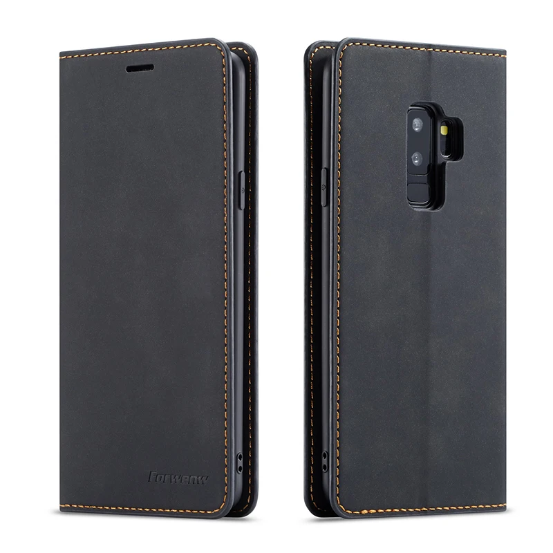 

Luxury Leather Case For Samsung S10e S10 S9 S8 Plus Note 9 Phone Case Magnetic Wallet Cover For Samsung Galaxy A7 A8 2018 Cases