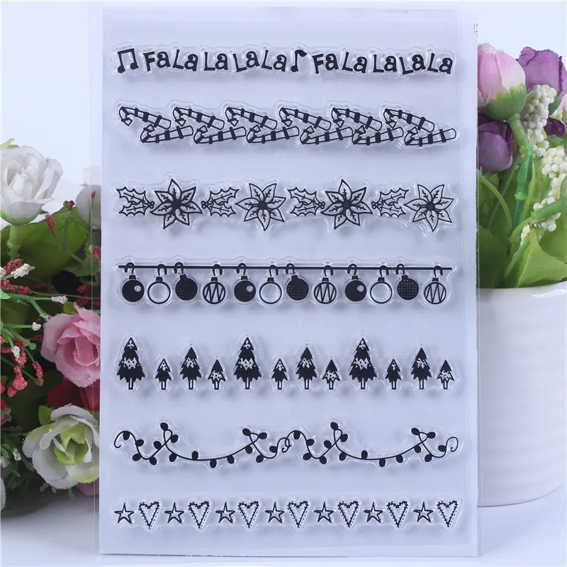 

Cute Transparent Clear Silicone Stamps for DIY Scrapbooking Card Making diy photo album Decorative Lace notes Text Stempel