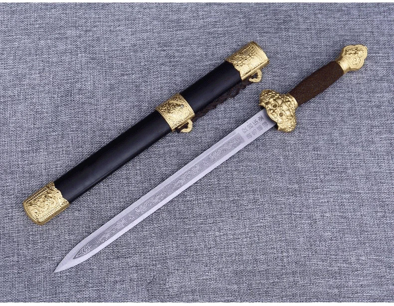 Stainless steel sword self-defense Qinglong sword Exquisite handicraft home decor not edged