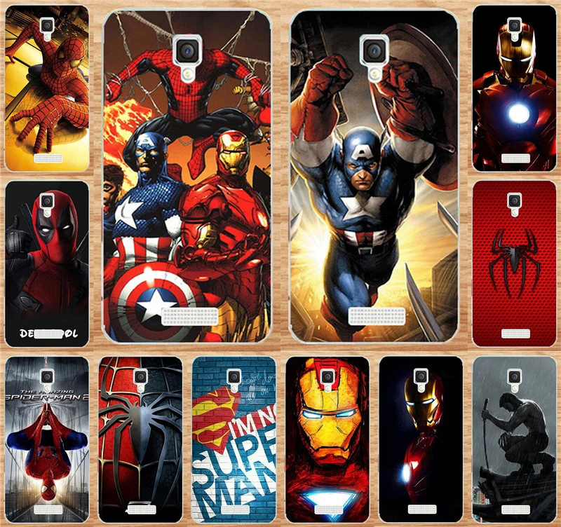 For lenovo A1000 Deadpool Marvel Comic Superhero Painting Back Cover PC