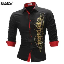 BOLUBAO Мужская модная Однотонная рубашка, Мужская однобортная Повседневная рубашка, мужская приталенная рубашка с коротким рукавом, Топ