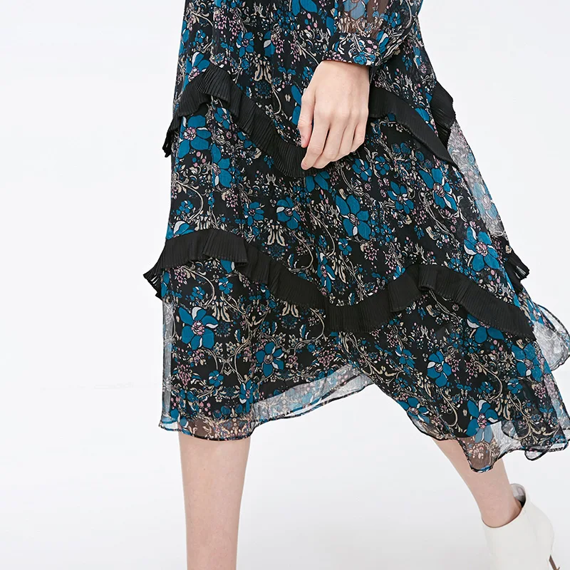 Vero Moda Женское Платье макси с длинными рукавами и национальным принтом | 31837D520