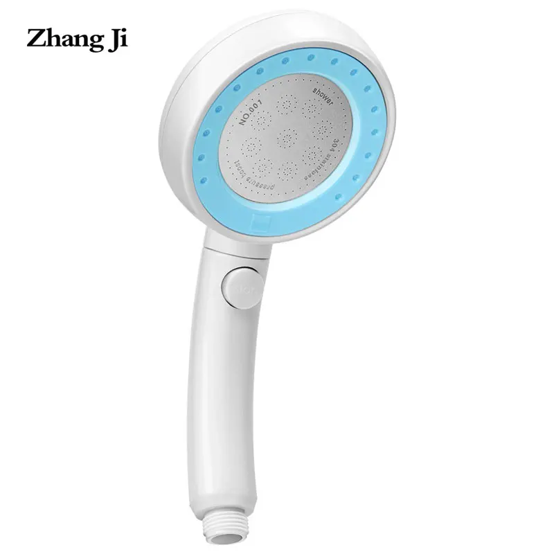 

ZhangJi Bathroom 360 Degree Rotatable Shower Head High Pressure with Stop Switch Water Saving Shower Nozzle 4 Colors Sprayer