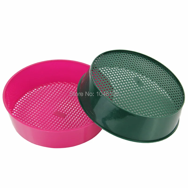 Plastic mesh sieve soil sieve PE plastic net S/L Glasses of gardening