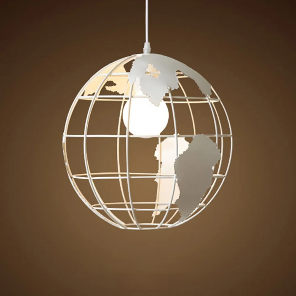 

Creative Iron Creative Modern Globe Chandelier With 7w Warm Led Bulb 30cm/single Head Home Hotel Decoration Wholesale