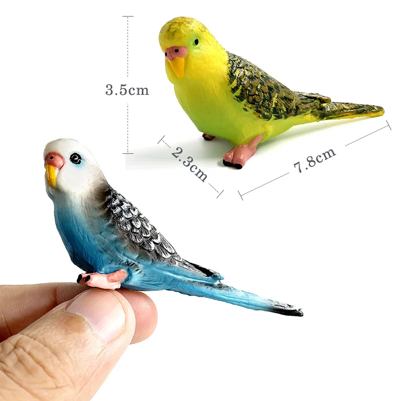 Simulation Wolf Kangaroo Parrot Bird Snake Animal Figurine Home Decor
